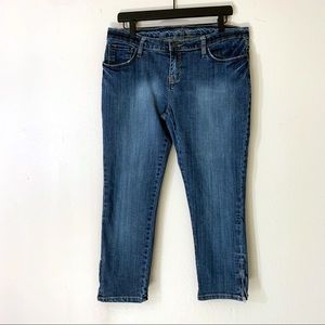 SJP Bitten Cropped Zippered Leg Jeans